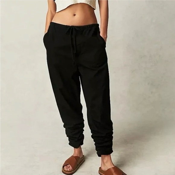 NWT Free People New Light Parachute Pants black XS - Picture 2 of 11
